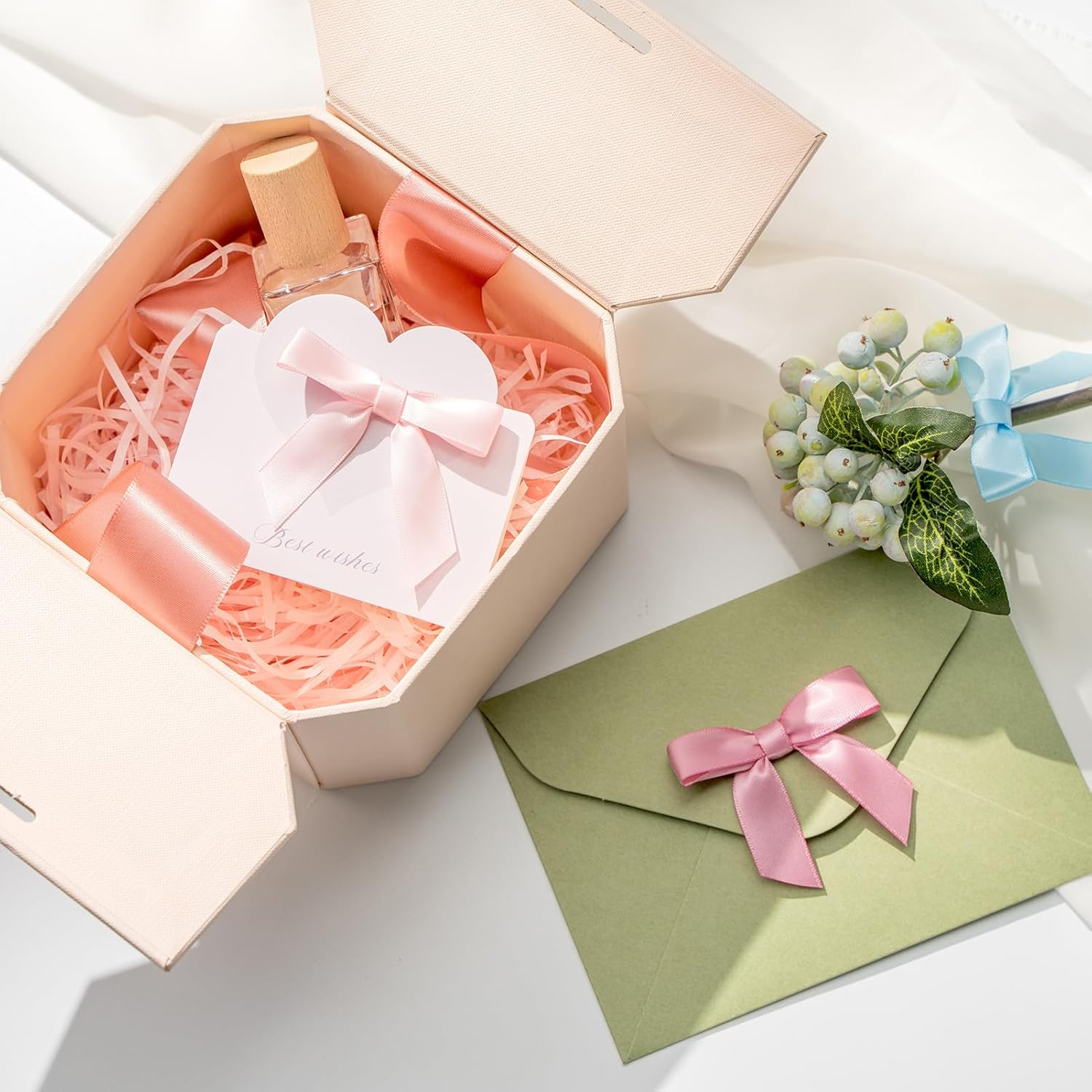 50 Mini Bows Decor Small Satin Ribbon Bow Decorations for Gift Wrapping Birthday Valentine'S Day Weddings Cake Decor Black image number 2