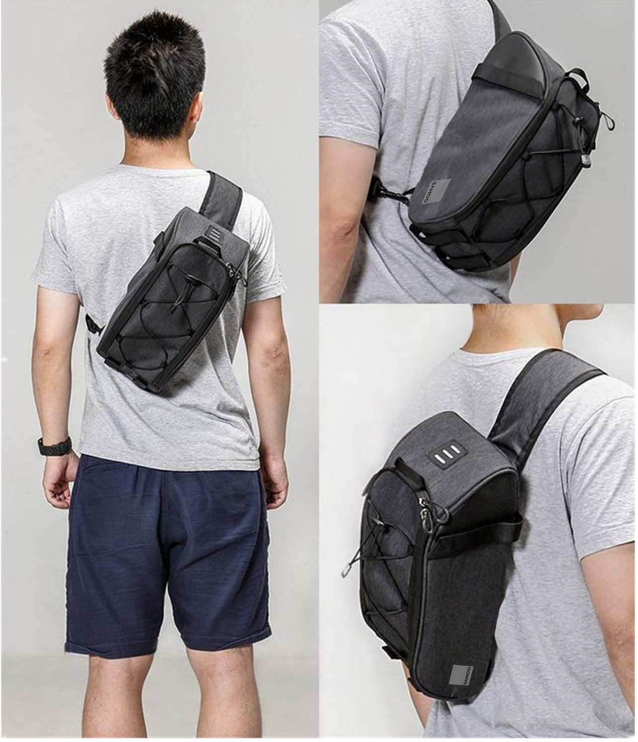 SAHOO Top Pannier Rack Bike Trunk Bag - 7L with Universal Fit Straps image number 2