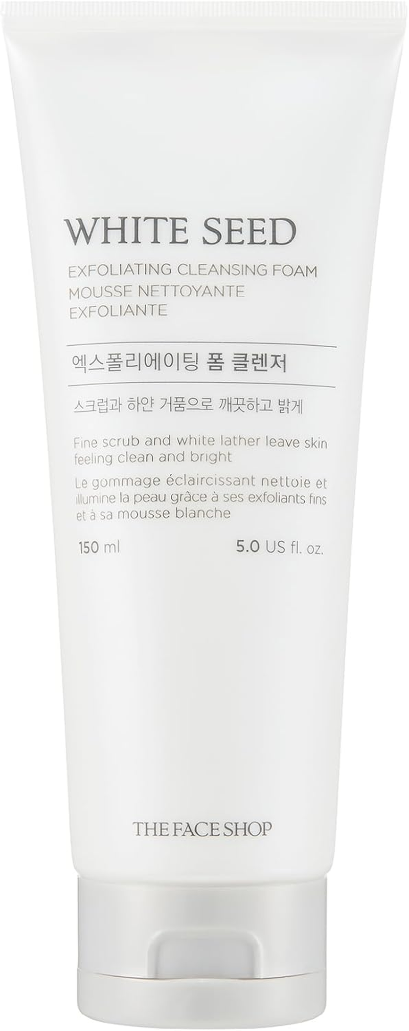 The Face Shop White Seed Exfoliating Cleansing Foam, image number 3