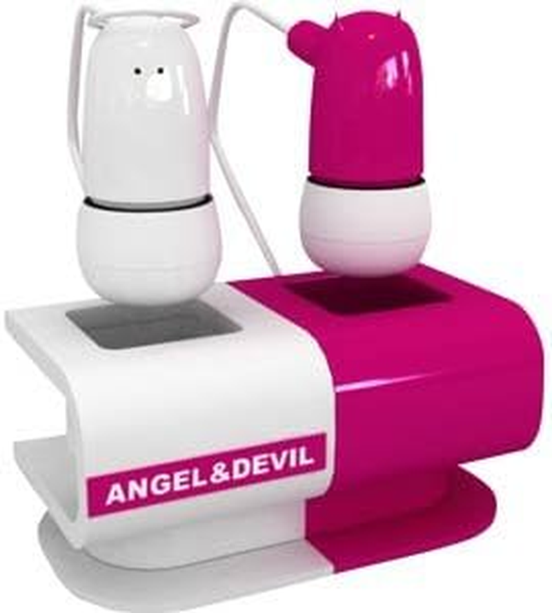 Green House GH-ERC-ANDV Angel & Devil Shape Inner Head Earphones (Purple & White)