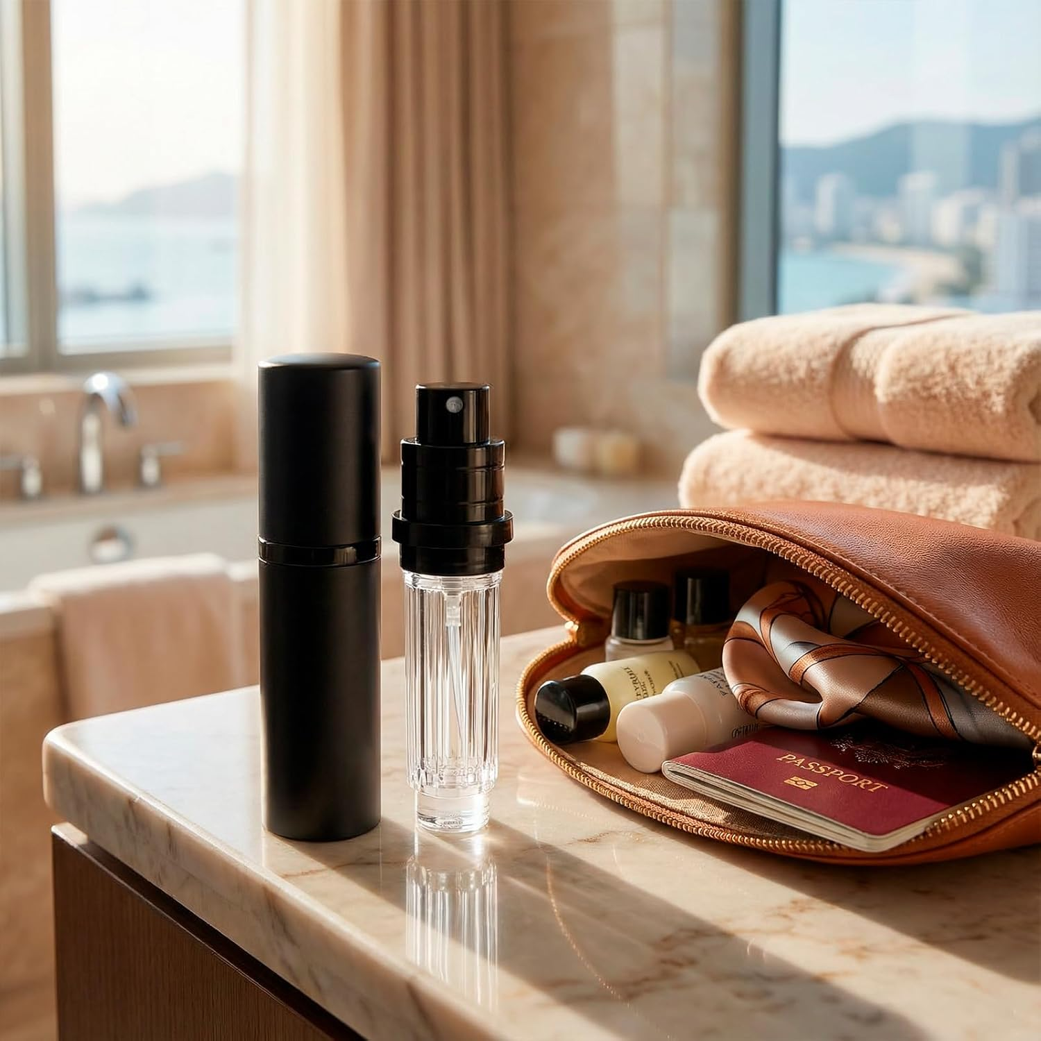 Yxvyxymyxxg​ Refillable Travel Perfume Atomizer - 5ML Leak Proof Portable Spray Bottle, Easy to Use & Carry for On-The-Go, for Men and Women image number 5