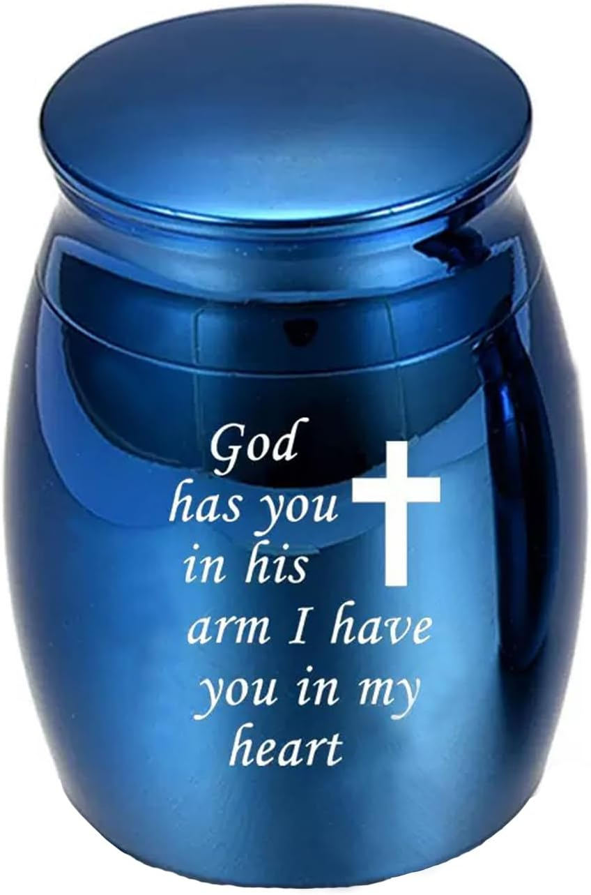 Pet Memorial Urns for Ashes, Keepsake Memorial Urns Teeth Hair, Rose Gold-Plated Stainless Steel Jars for Cat Keepsake Loss of Dog Sympathy Gift