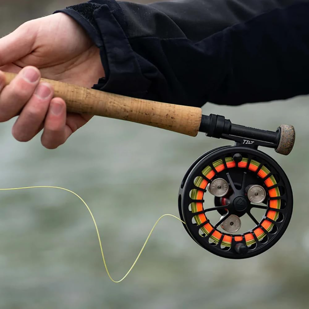 Redington Tilt Euro Nymph Reel - 2-5 Fly Reel for Euro Nymph Fishing - Large Arbor Design - Smooth Drag - Removable Weights for Perfect Balance on Any Fly Rod - 100Yds/20Lb Capacity image number 5