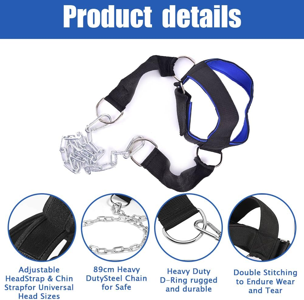Neck Head Harness,Weight Lifting Training,Head Strap,Support Neck Strengthener,Neck Workout,Weight Lifting Head Harness,For Weight Lifting,Gym,Fitness Training image number 2