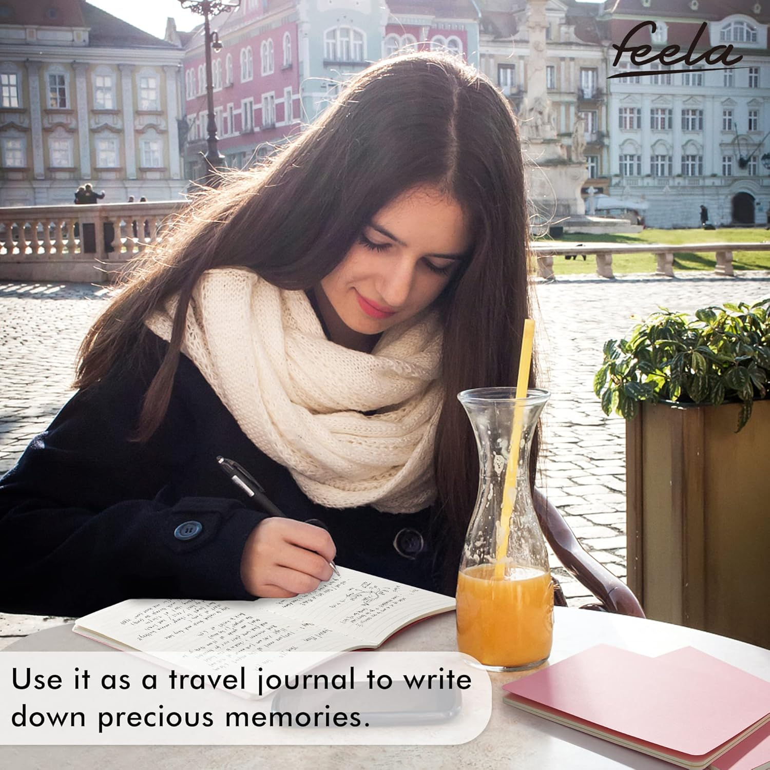 Feela Soft Cover Notebook Bulk, 8 Pack College Ruled Notebooks for Work Studay, Lined Travel Journal for Women Men, Note Taking Notebook School Supplies Business Writing, 8.2&rdquo; X 5.5&rdquo;, A5, Pink image number 5