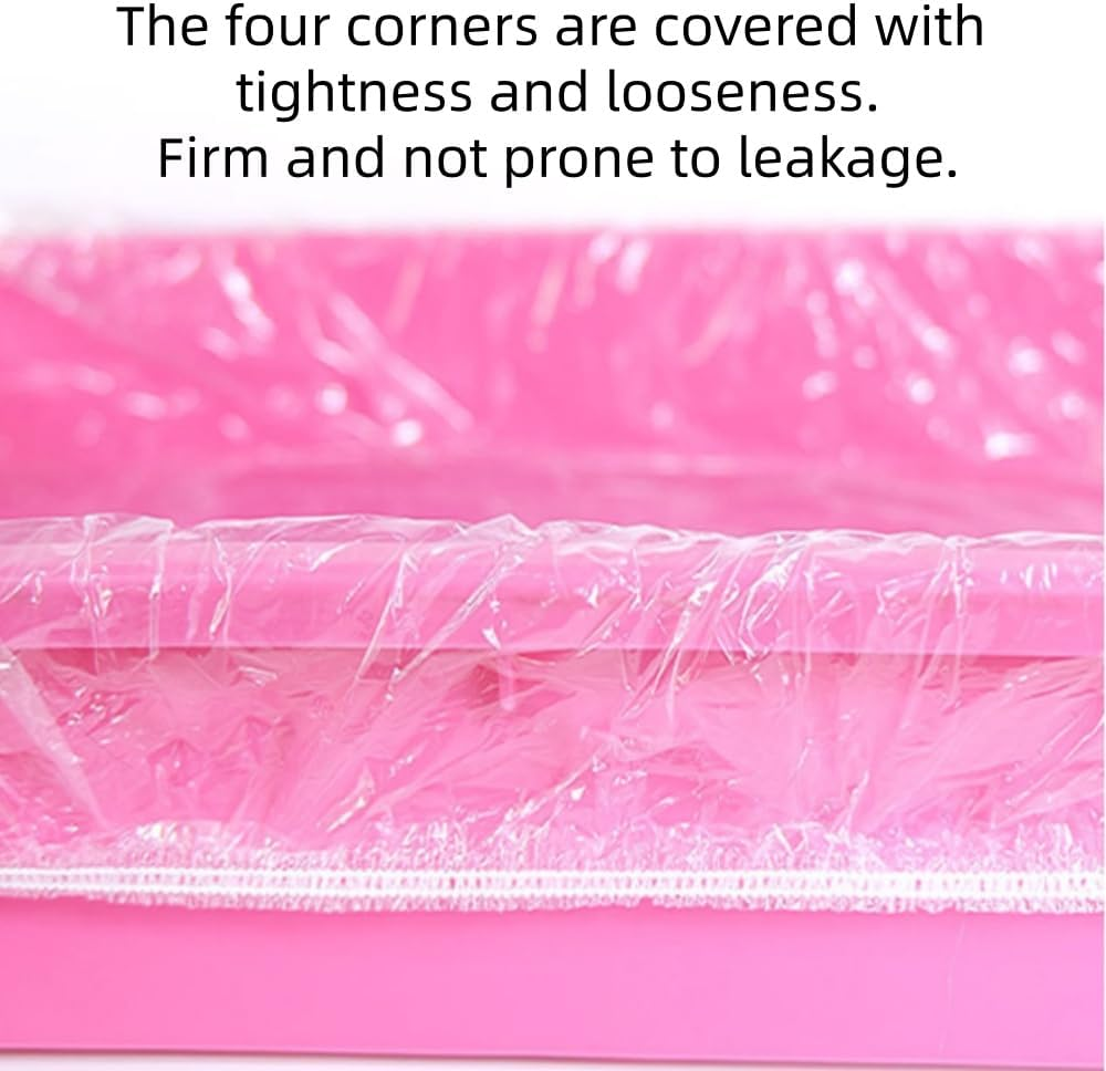 FACAING 50 PCS Disposable Small Animal Cage Liners, Hamster Tray Liner,Rabbit Tray Film Liner,Pig Cage Toilet Plastic Film