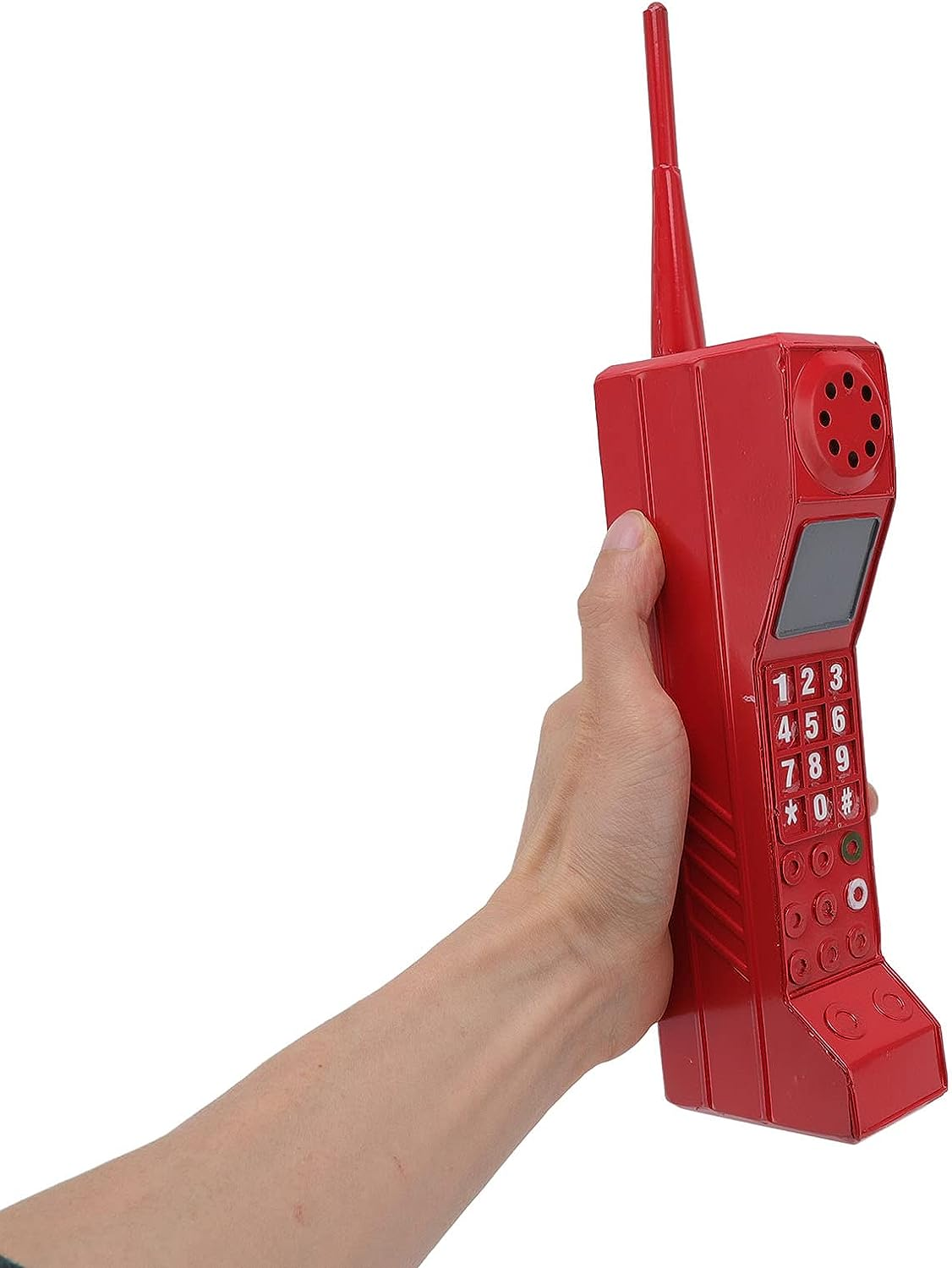 Gugxiom 90S Phone Prop, Cell Phone Ornament, Retro Brick Cell Phone Ornament, Retro Mobile Phone Model, for 80S 90S Party Decorations, for Home Living Room Decor Desktop Decoration (White)