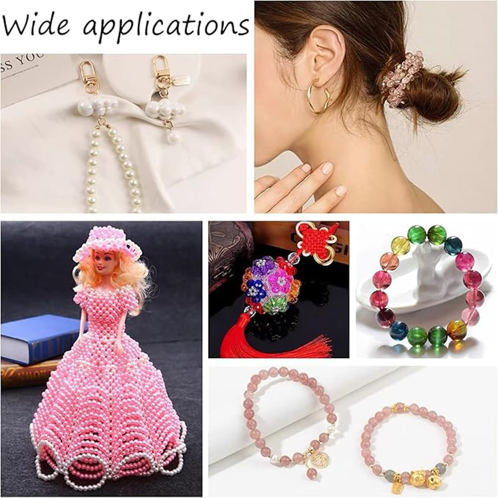 2 Roll Transparent Fishing Thread, Clear Fishing Line Jewelry String Invisible Nylon Thread for Hanging Decorations, Beading and Crafts, 0.25Mm 80M Fishing Line Clear Invisible image number 1