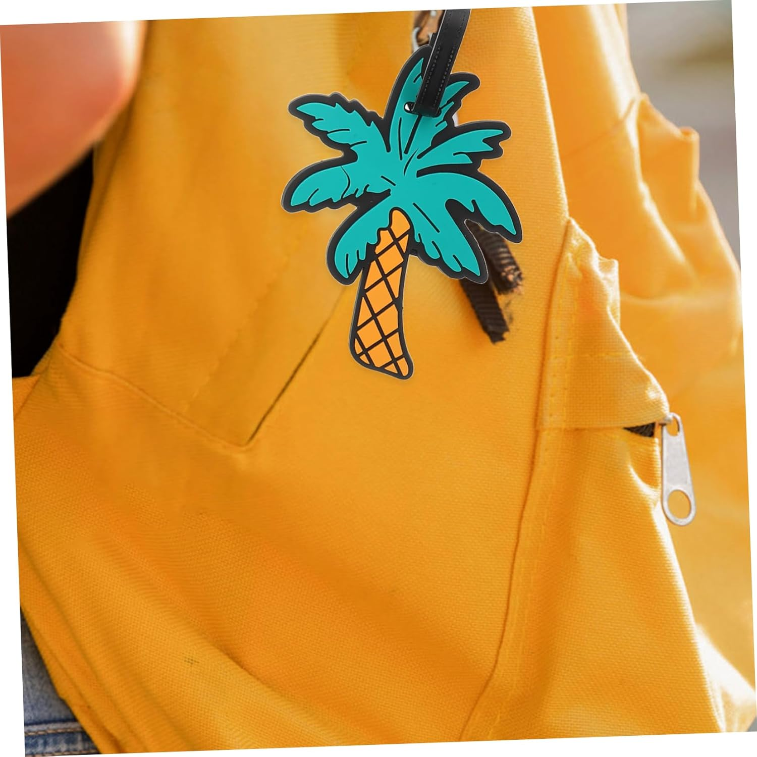 GAROZATION 3Pcs Hawaiian Sunglasses Stylish Beach Luggage Tags Comfortable PVC Easy Identification for Travel image number 3