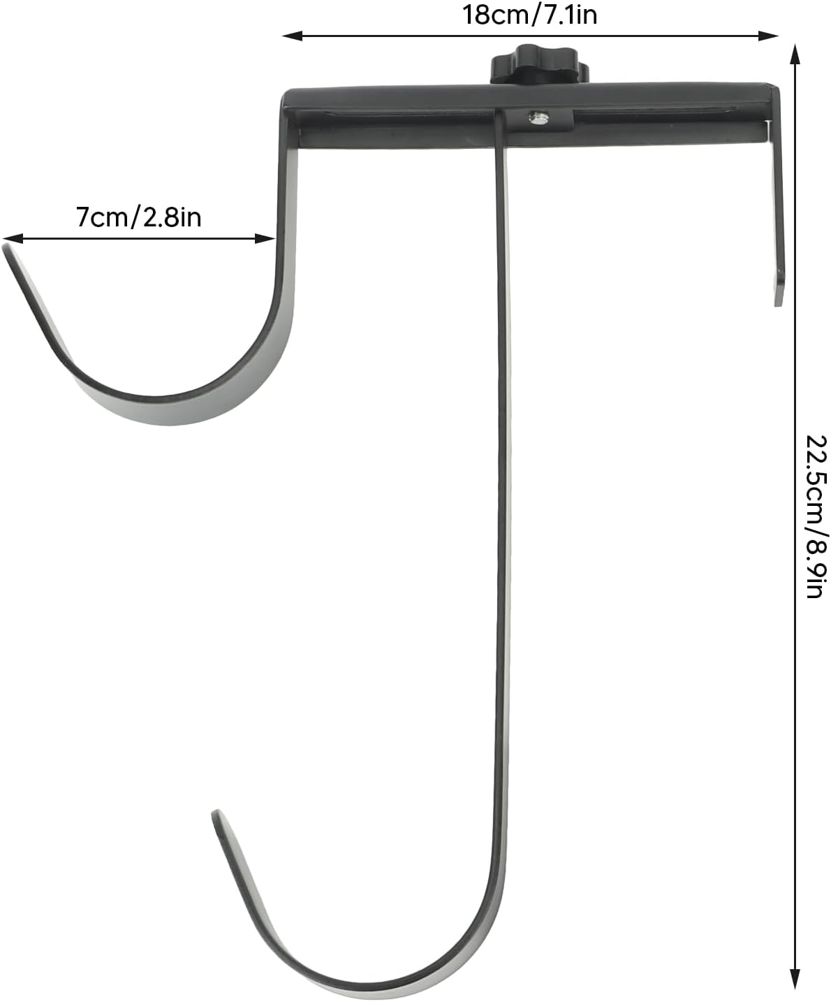 Pool Pole Hangers, Adjustable Iron Pool Fence Hooks, Double Pool Hooks Pool Accessories Hook Holders for Swimming Pool, Telescopic Poles, Skimmers image number 1