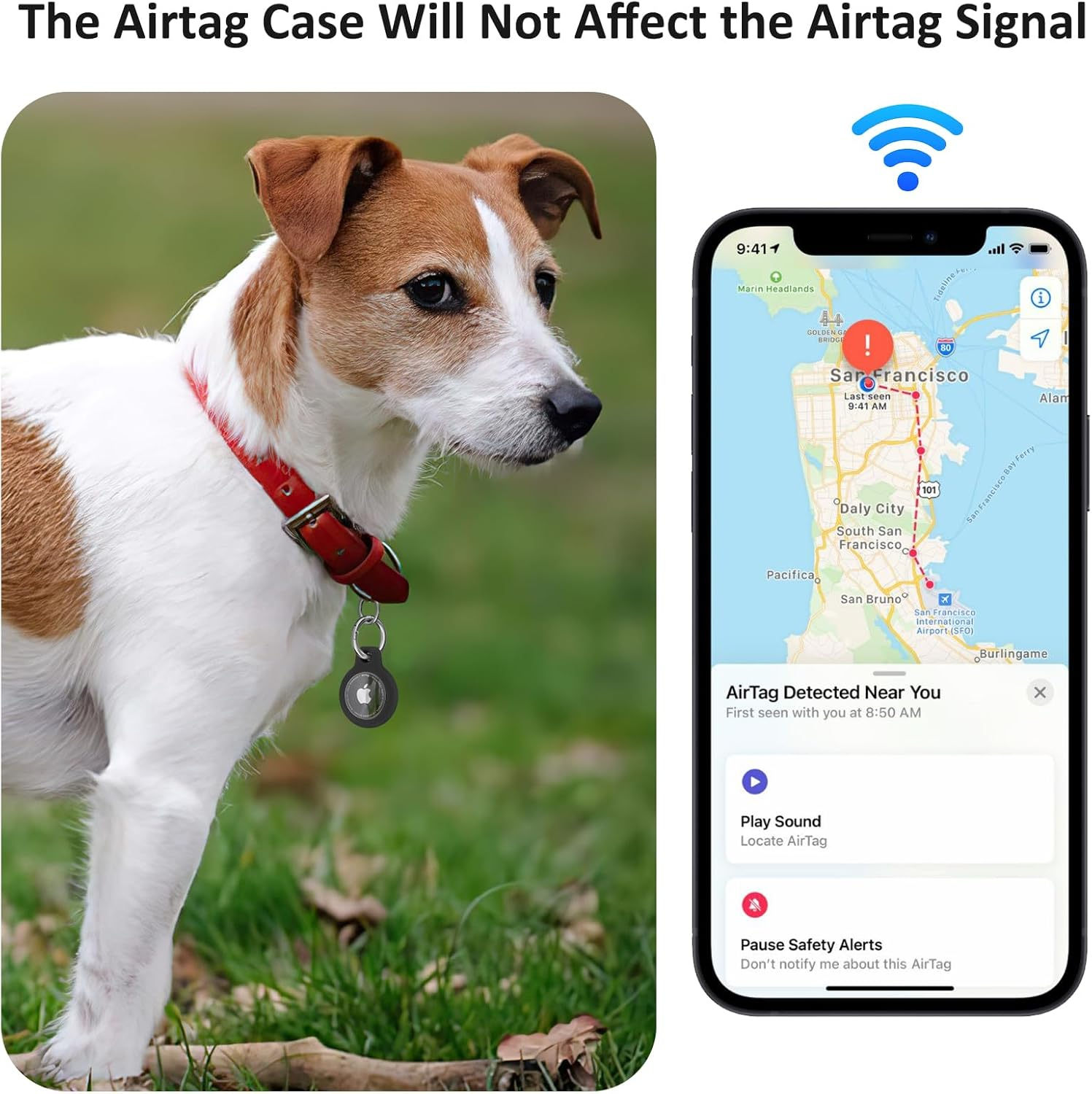 Meliya Case for Apple Airtag Holder with Keychain, 3 Pack Anti-Scratch Protective Case Compatible with Air Tag GPS Tracker Holder, Key Chain Airtag Accessories image number 3