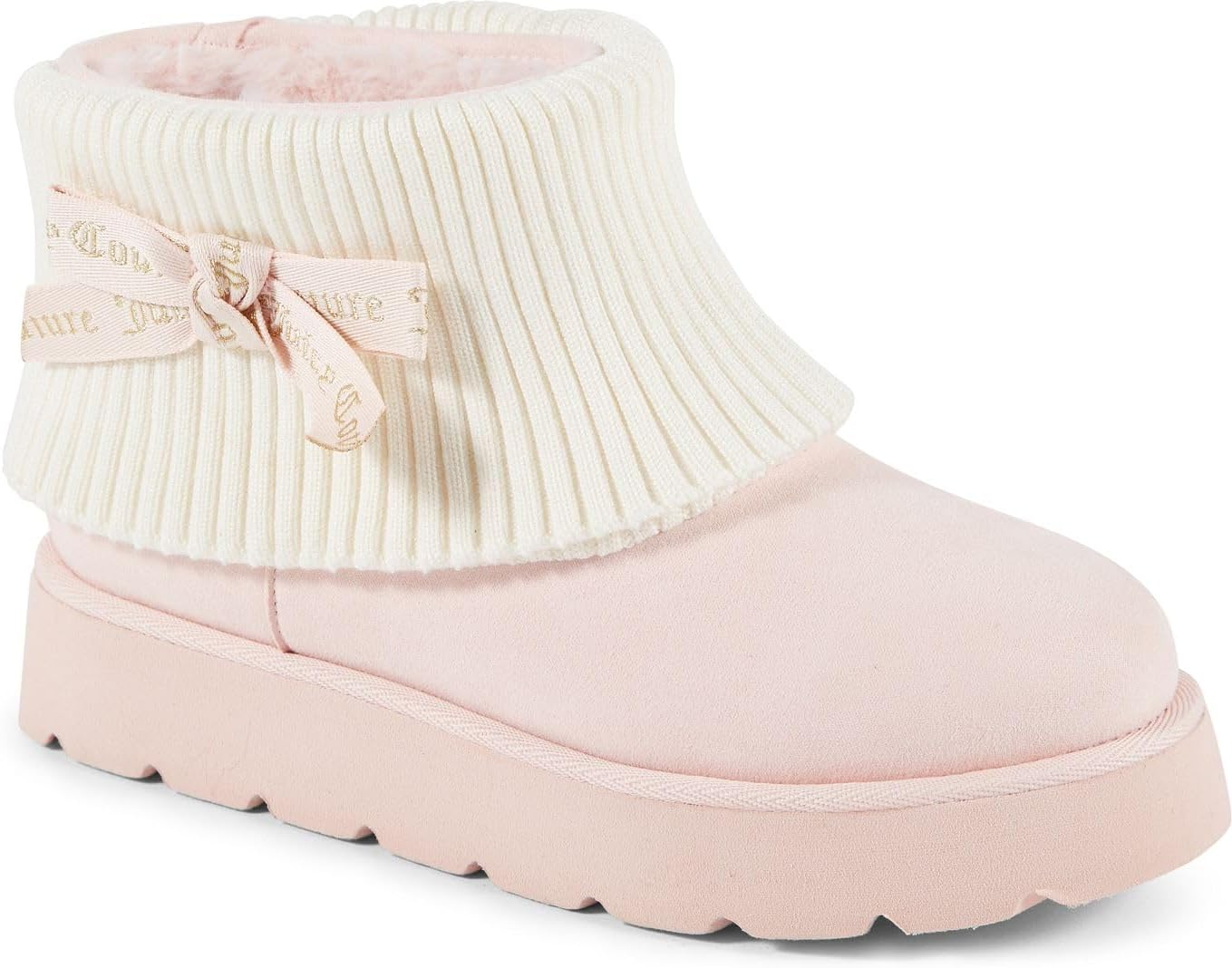 Juicy Couture Women&rsquo;S Fashion Boots &ndash; Cozy Ankle Booties with Chunky Lug Sole, Soft Upper, and Pull-On Fit for Cold Weather Comfort