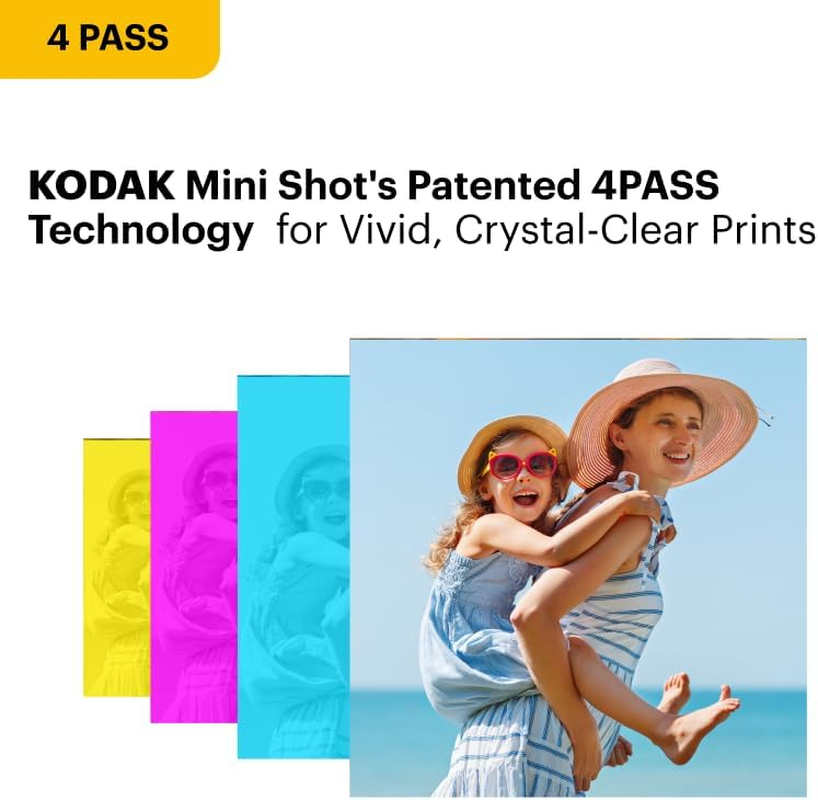 Kodak Mini 3 Retro Instant Photo Printer with Cartridge plus Accessories Bundle, White image number 2