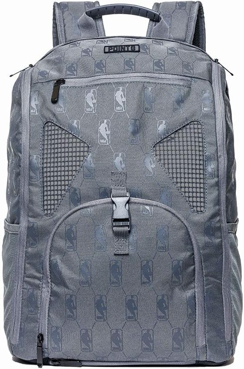 POINT3 NBA Basketball Backpacks Road Trip Tech, Officially Licensed NBA Bag with Drawstring for Basketball, Football, & More