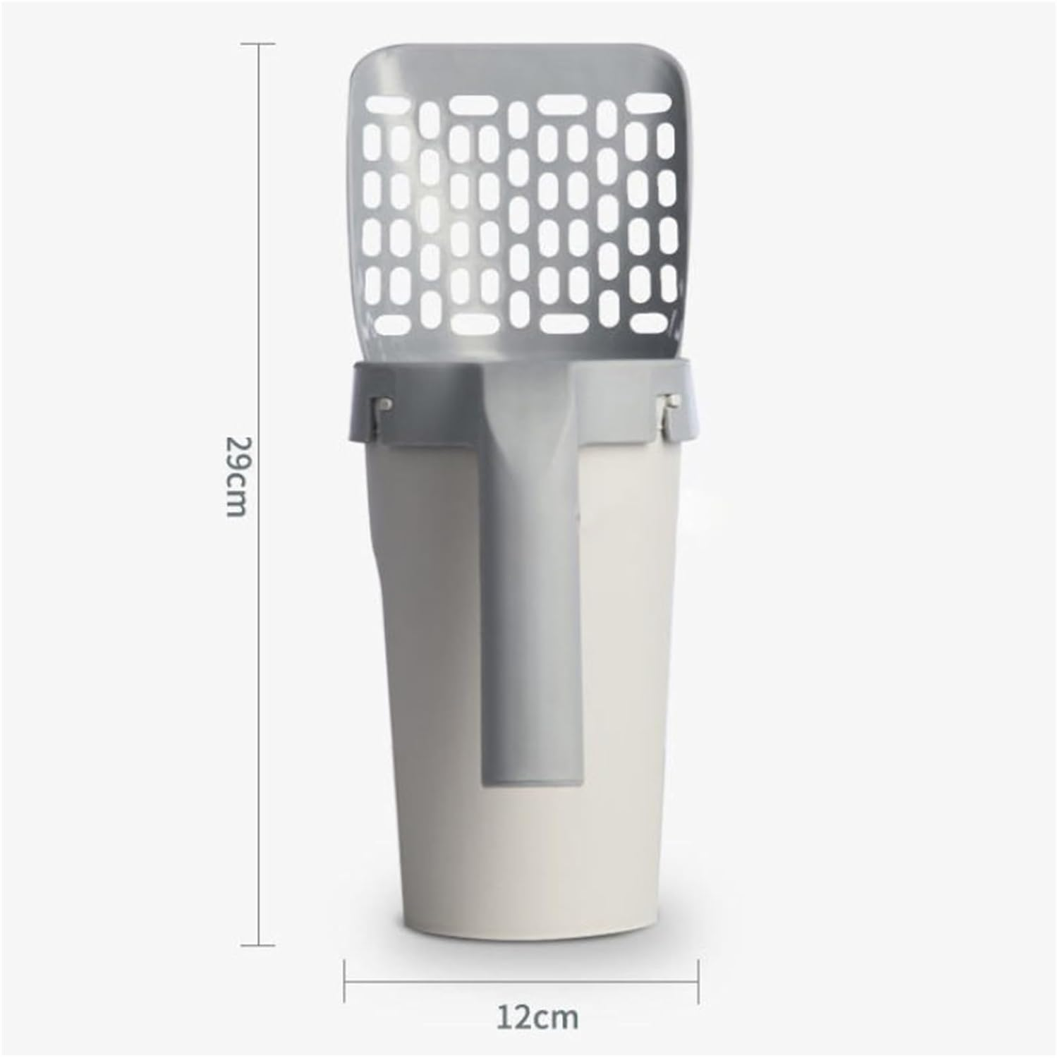 Easy to Carry Cat Sand Shovel, Portable Cat Litter Scoop with Storage Box for Pet Cleaning image number 3