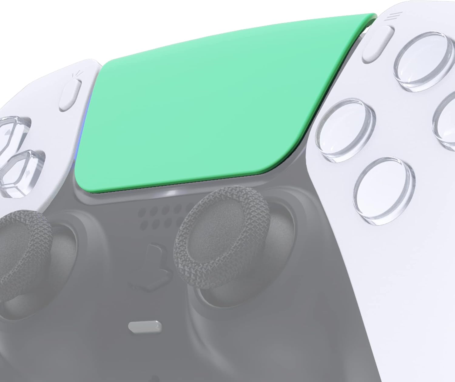 Extremerate Scarlet Red Soft Touch Replacement Touchpad Cover Compatible with Ps5 Controller BDM-010 020 030 040 050, Custom Part Touch Pad Compatible with Ps5 Controller - without Controller - Blue image number 5