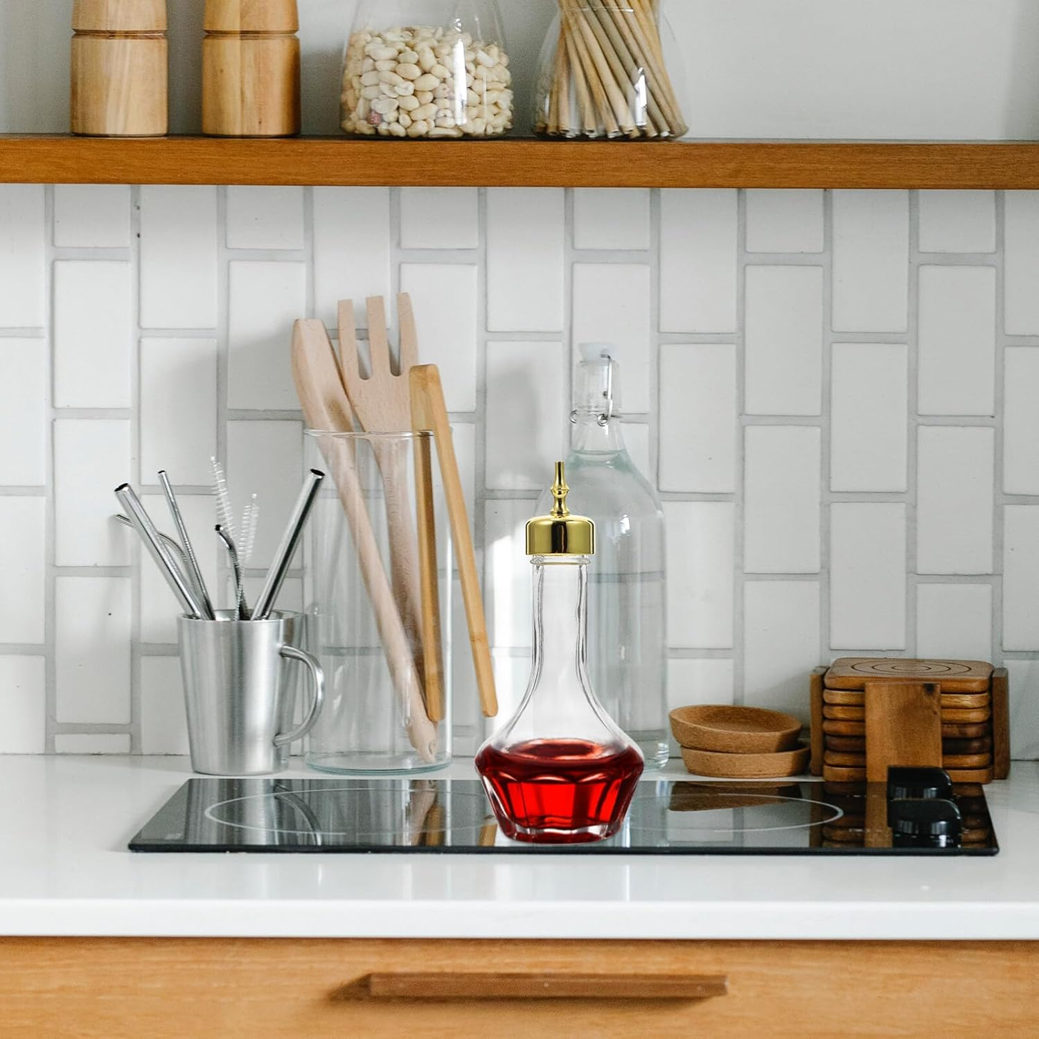 Amosfun 50Ml Glass Bitters Bottle with Dash Top Cocktail Shaker Bar Bartender Tool for Home and Restaurant Use image number 2