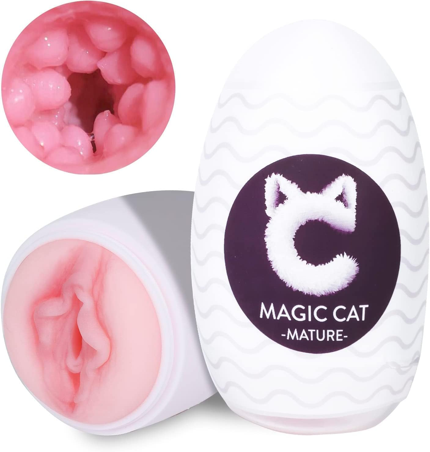 DVEDO 3D Male Egg,Handheld Male Cup with Softer Wrapped, Pocket Size with Strong Suctions