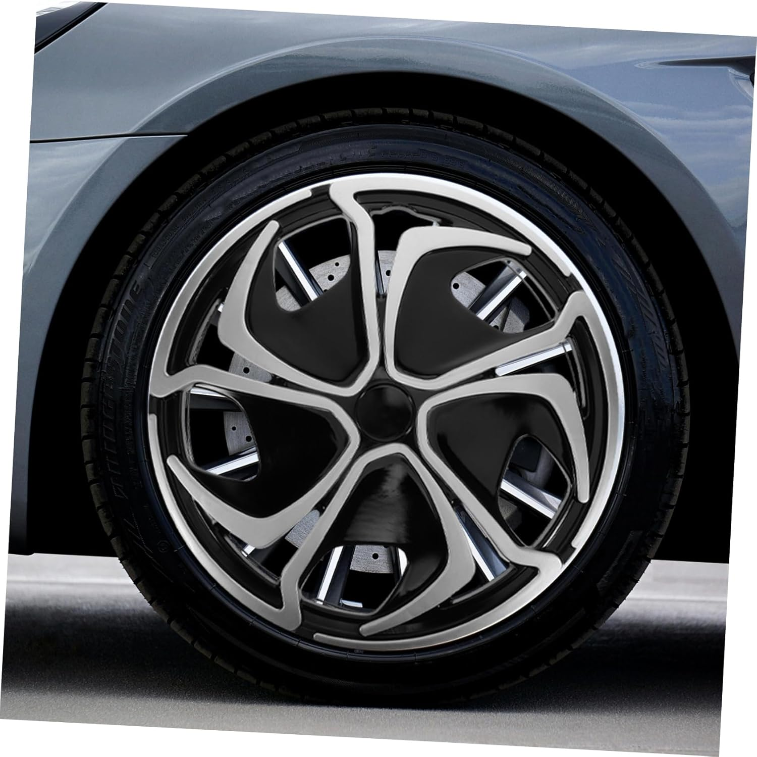 SOLUSTRE Wheel Cover Protector for Car Rims Automotive Stylish Designs for Wheel Options image number 4