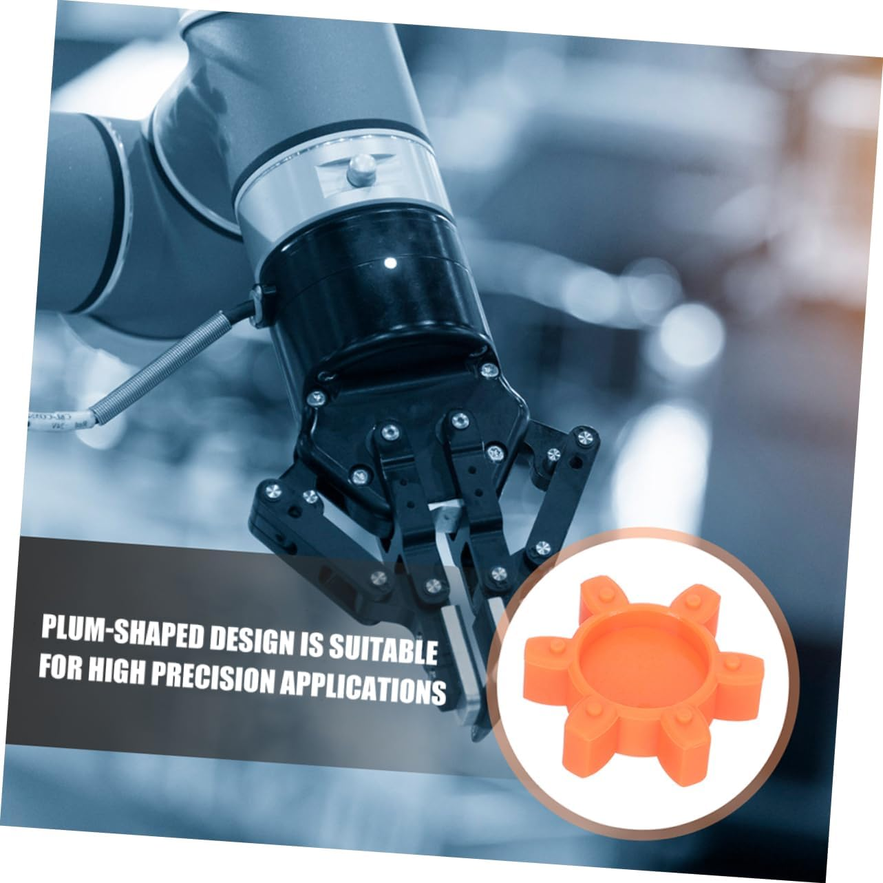 Plum Blossom Coupling Gasket Rubber Spider Insert Flexible Jaw Coupling Connector Shock Absorbing Pad Machine Fitting image number 6