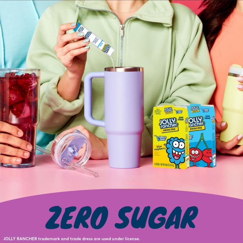 Jolly Rancher Singles to Go Water Drink Mix, Green Apple Flavored Powder Sticks, (12 Boxes with 6 Packets Each &ndash; 72 Total Servings) image number 6