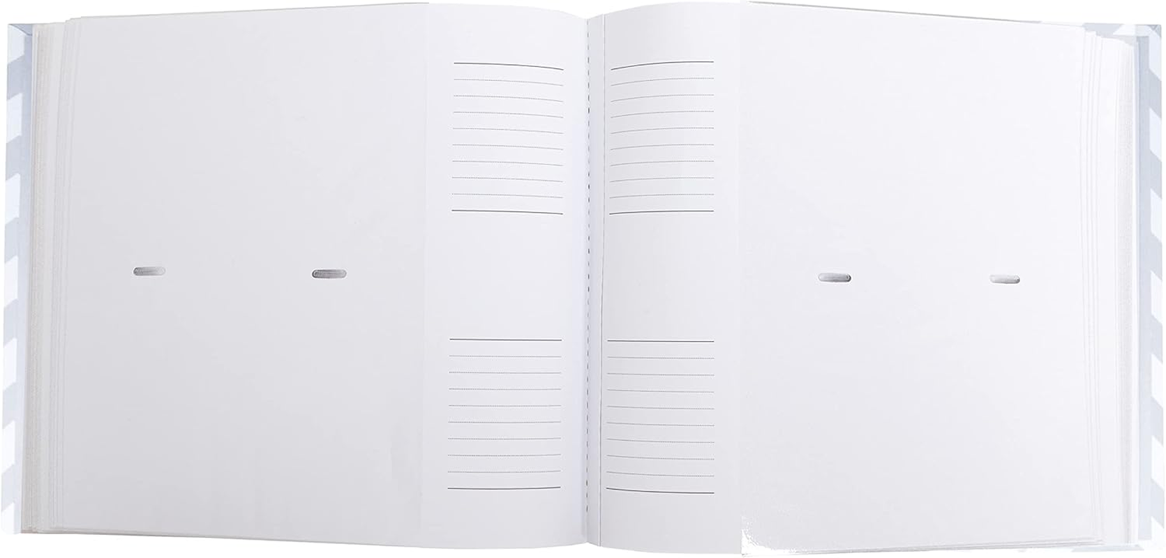 Pearhead Baby Photo Album for Baby Girl or Baby Boy, Gender Neutral Baby Memory Book, Baby Shower, Gray Chevron image number 6