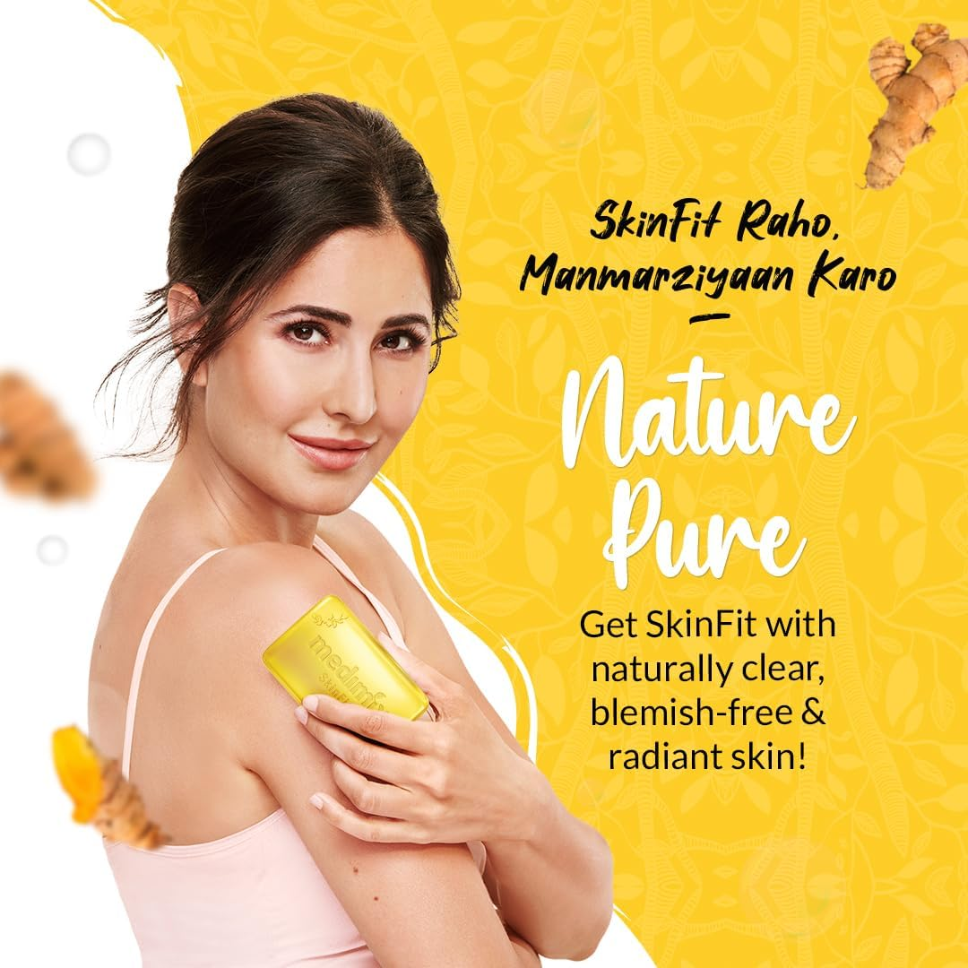 Medimix Ayurvedic Turmeric & Argan Oil Bathing Soap, 125Gm (4+1 Offer Pack) image number 2