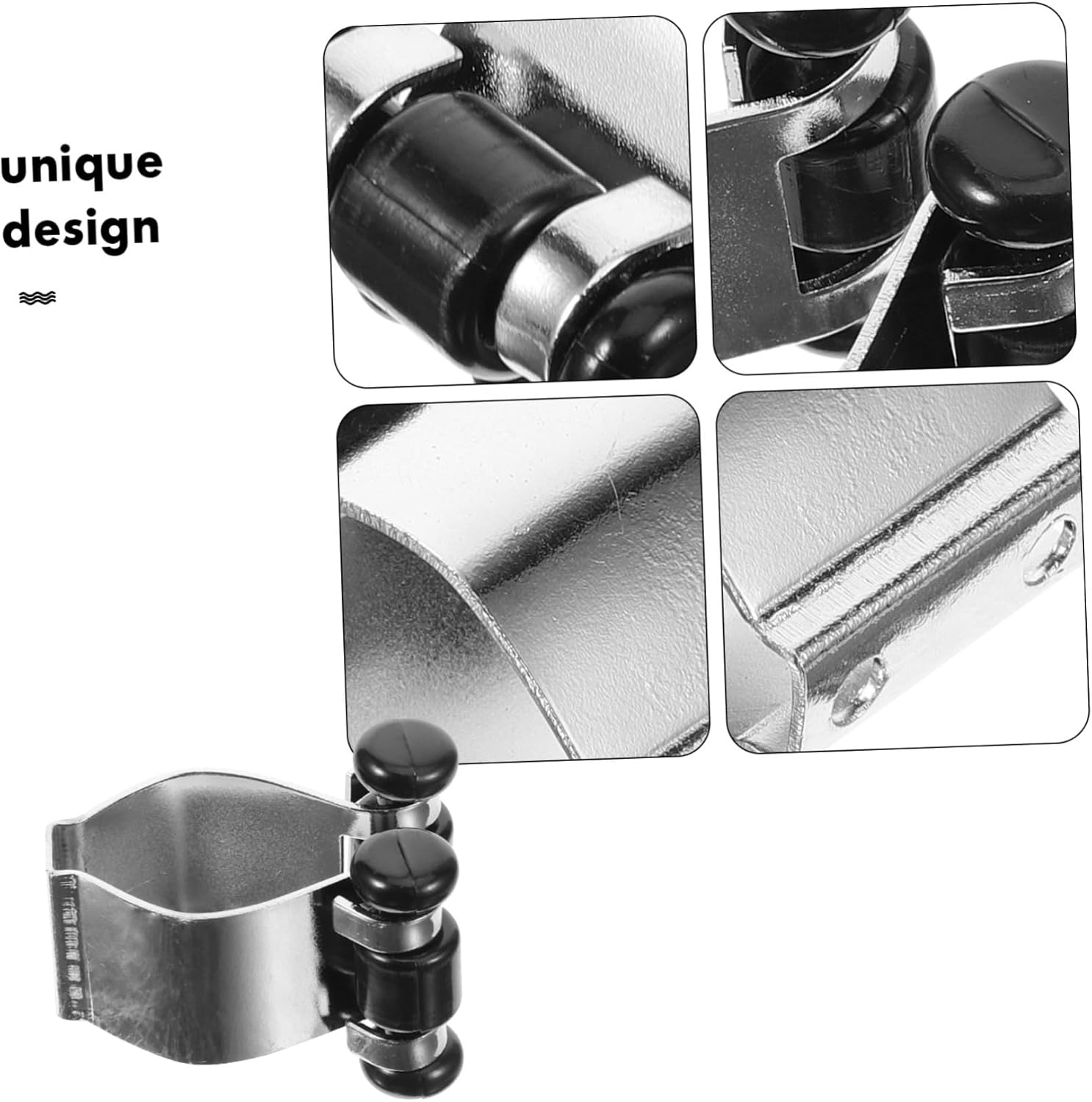 COOLHIYA 5Pcs Pool Cue Clip Wall Cue Rack Rod Holder Wall Pole Clamp Pool Cue Holder Pool Cue Rack Fishing Rod Pod Cue Stick Holder Fishing Rod Rack Fishing Rod Clamp Pole Holding Rack