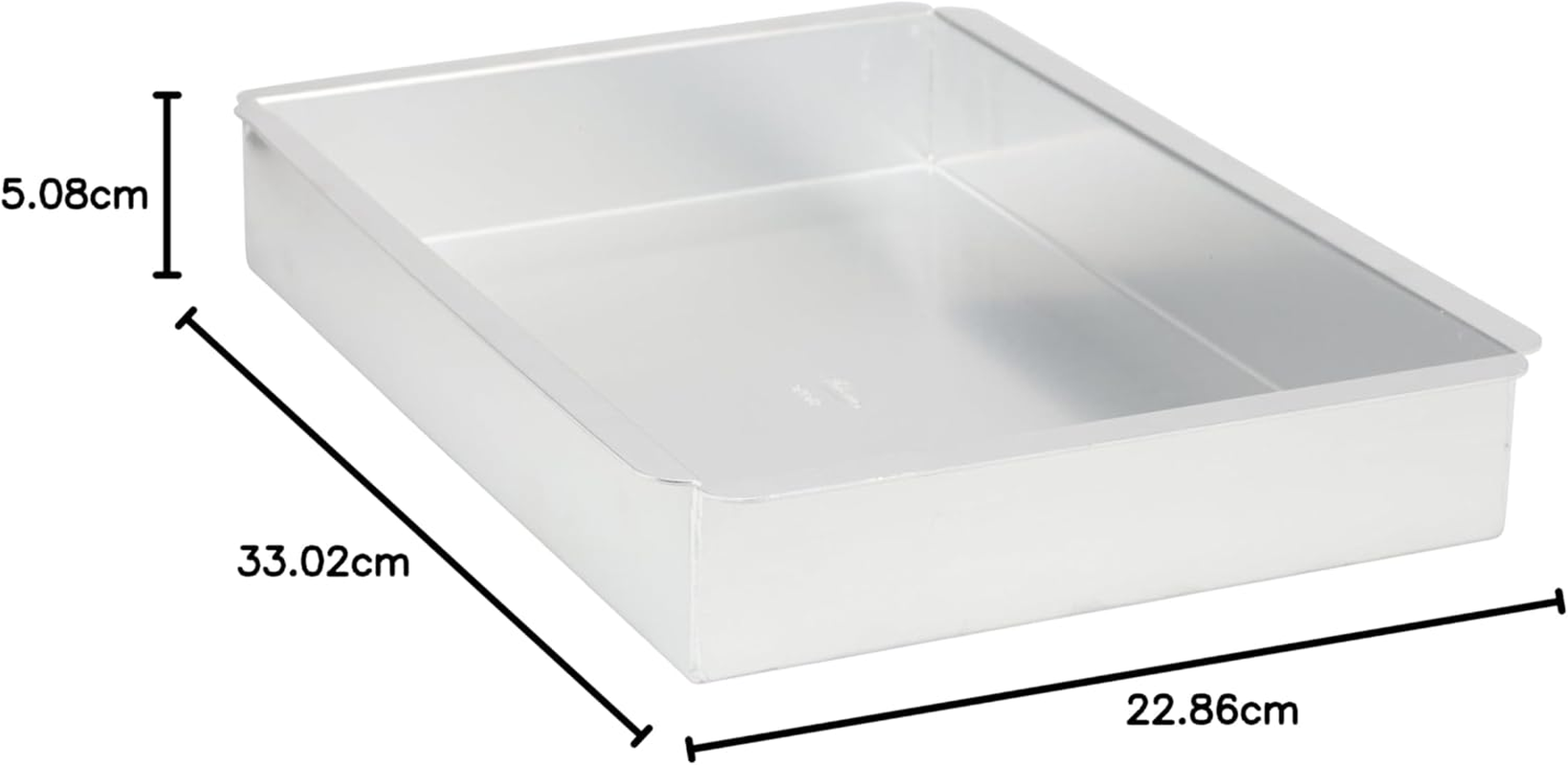 Ateco Aluminum Cake Pan, Rectangle, 9- by 13- by 2-Inches