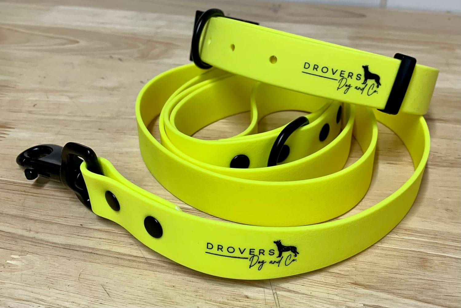 Drovers Dog and Co Super Tuff Dog Lead - Stink Proof - Easy Clean - Extra Strong (Yellow) image number 3