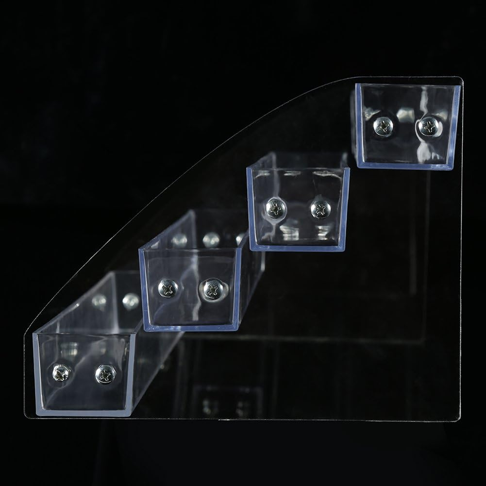 Nurnesy Clear Nail Polish Colour Organiser Holder Rack Shelf 2/3/4/5/6/7 Animal Acrylic Tattoo Ink Essential Oil Display Stand (#3 (Fourth Level))