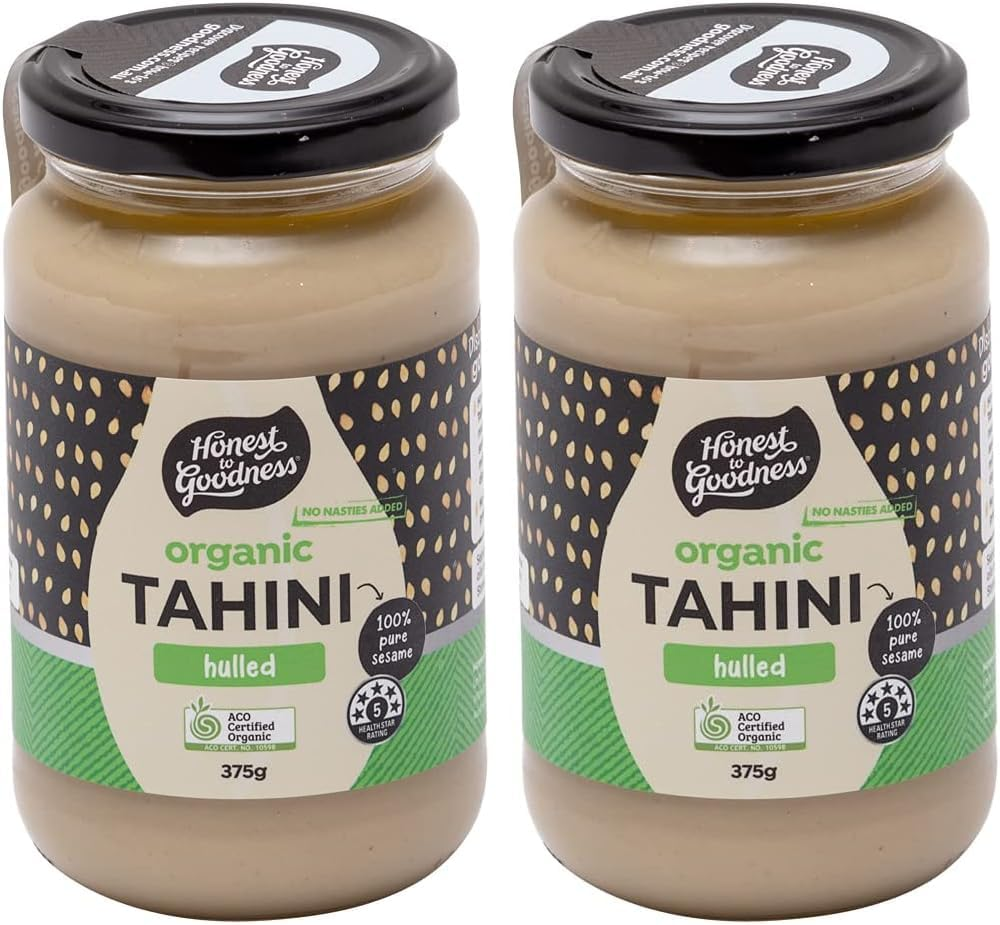 Honest to Goodness, Organic Tahini Hulled (Sesame), 375 Grams - Carefully Hulled and Lightly Toasted, These Sesame Seeds Are Transformed into a Creamy, Smooth Tahini. image number 2