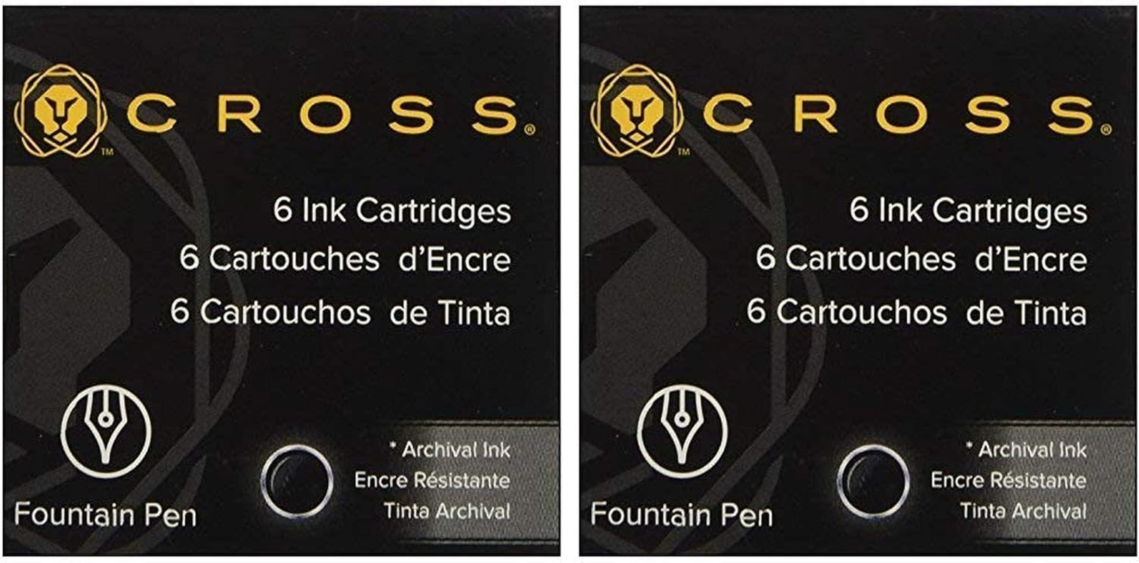 Cross A. T. Ink Cartridge for FH Blue-Black, Blister Card with 1X 6 Pieces image number 7