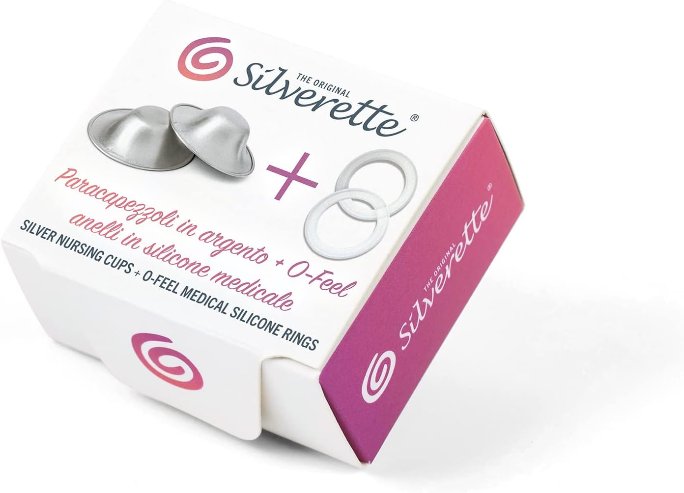 SILVERETTE the Original Silver Nursing Cups with O-Feel Silicon Ring - Soothe and Protect (Silverette + O-Feel) (Regular) image number 5