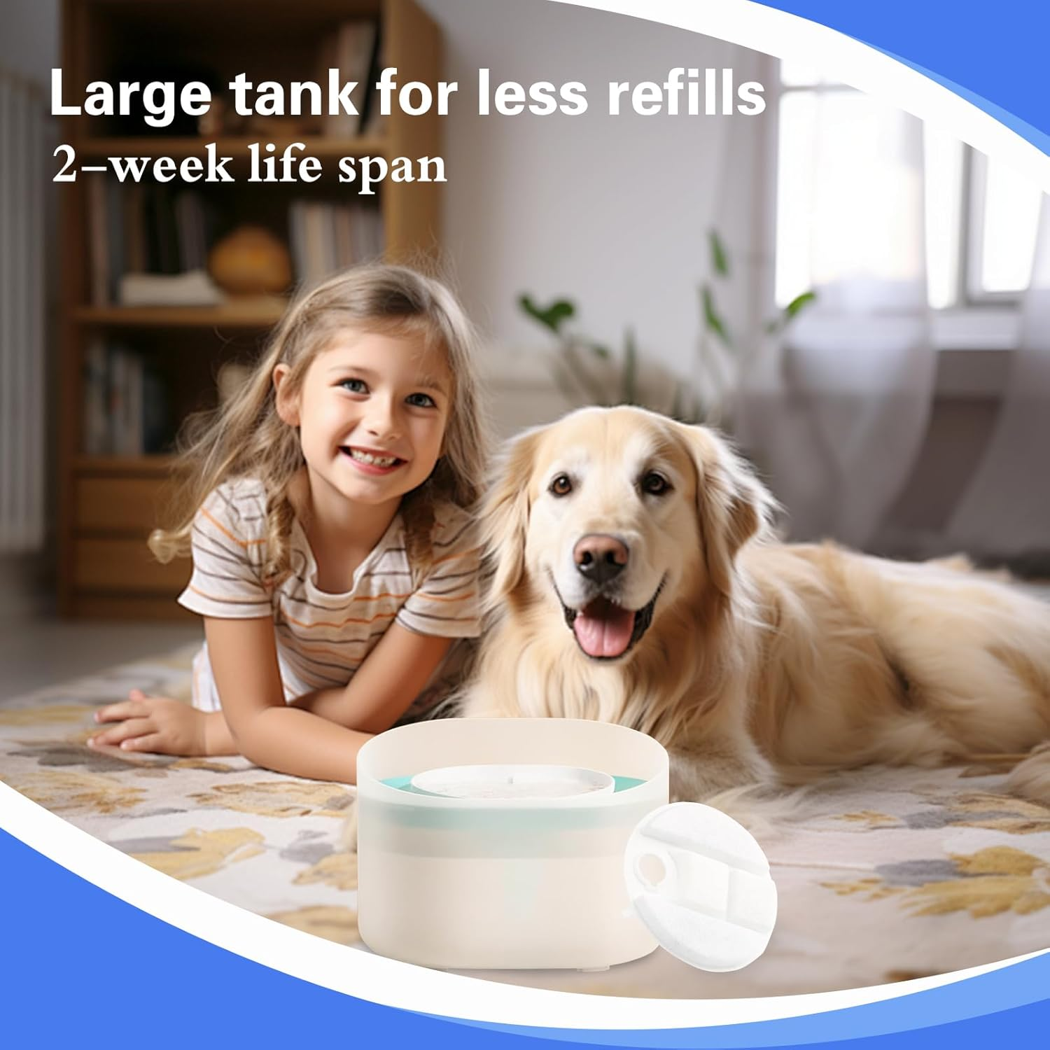 12 Pack Replacement Filters for Petlibro Capsule Dog Water Fountain PLWF008, 6 Month Supply Filter for Dog Water Dispensers image number 6