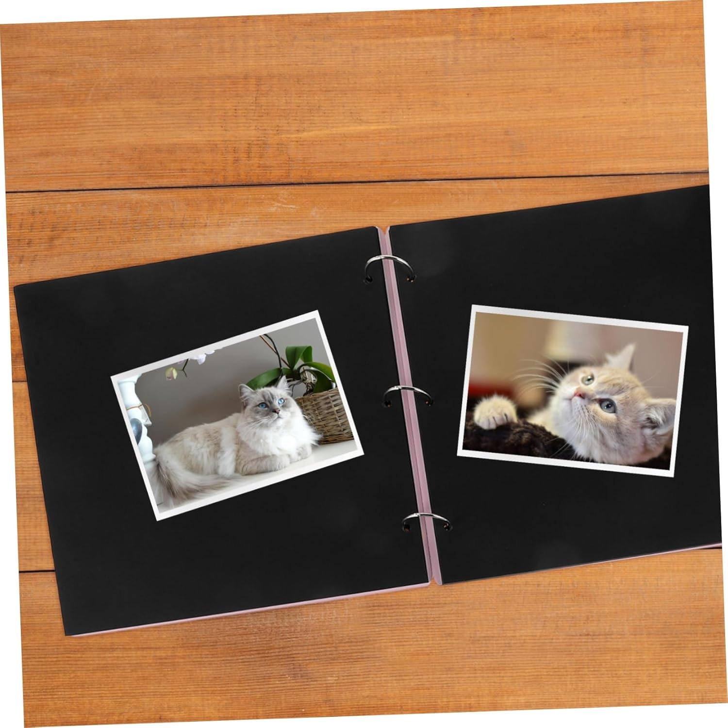 Diy Wood Photo Album Scrapbook for Wedding Birthday Photo Book Adhesive Pages image number 5