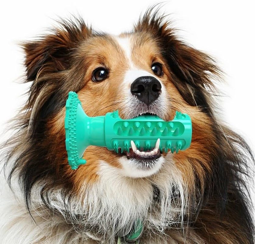 Dog Toothbrush Chew Toys Dog Teeth Cleaning Stick,Puppy Brushing Dental Oral Care for Small Medium Large Dogs (Blue, One Size) image number 2