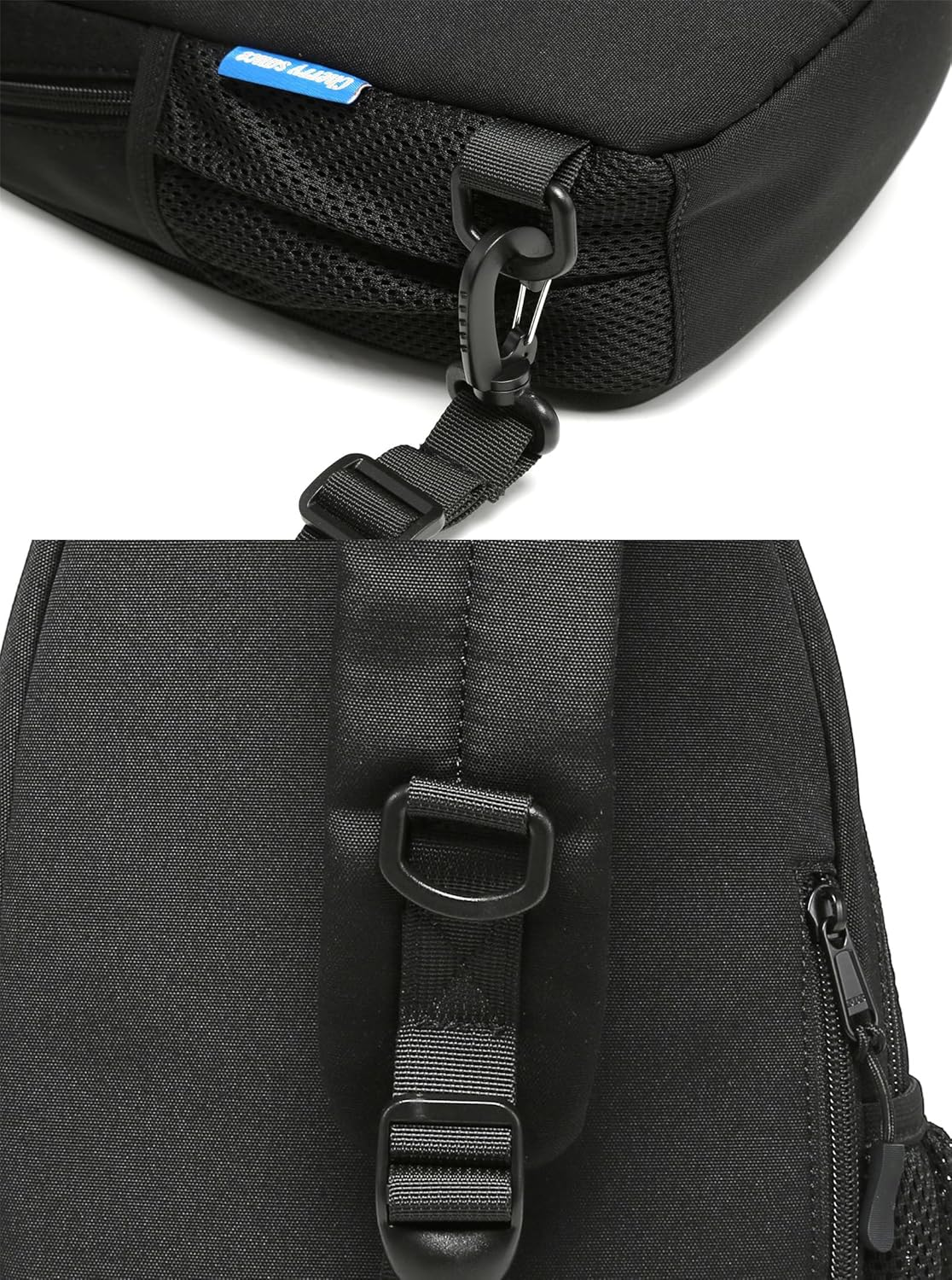 CHERRY SAUCE Kawaii Oxford Ita Bag Pin Display Chest Pack Shoulder Bag Sport Backpack Hiking Daypack - Beige image number 7