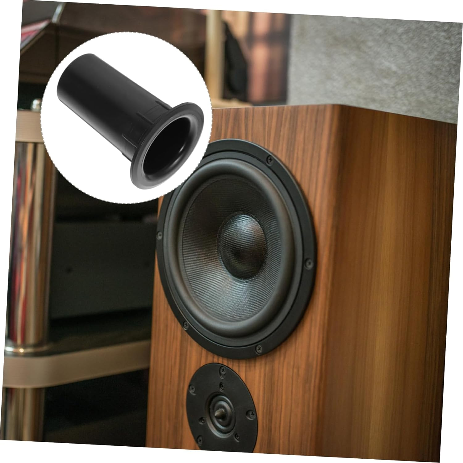 Happyyami 12Pcs Plastic Woofer Box Port Tube Speaker for Home Car and Portable Speakers image number 3