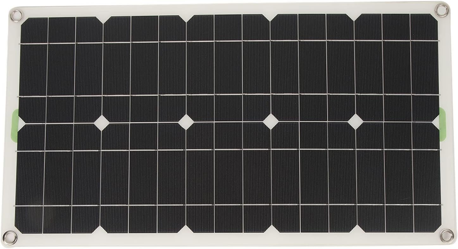 Solar Panel Kit, 250W 12V 24V Portable Monocrystalline Solar Panel with 30A Controller, Dual USB Interface for RV Home Camping, Outdoor Solar Panel System, Emergency Power Supply image number 6