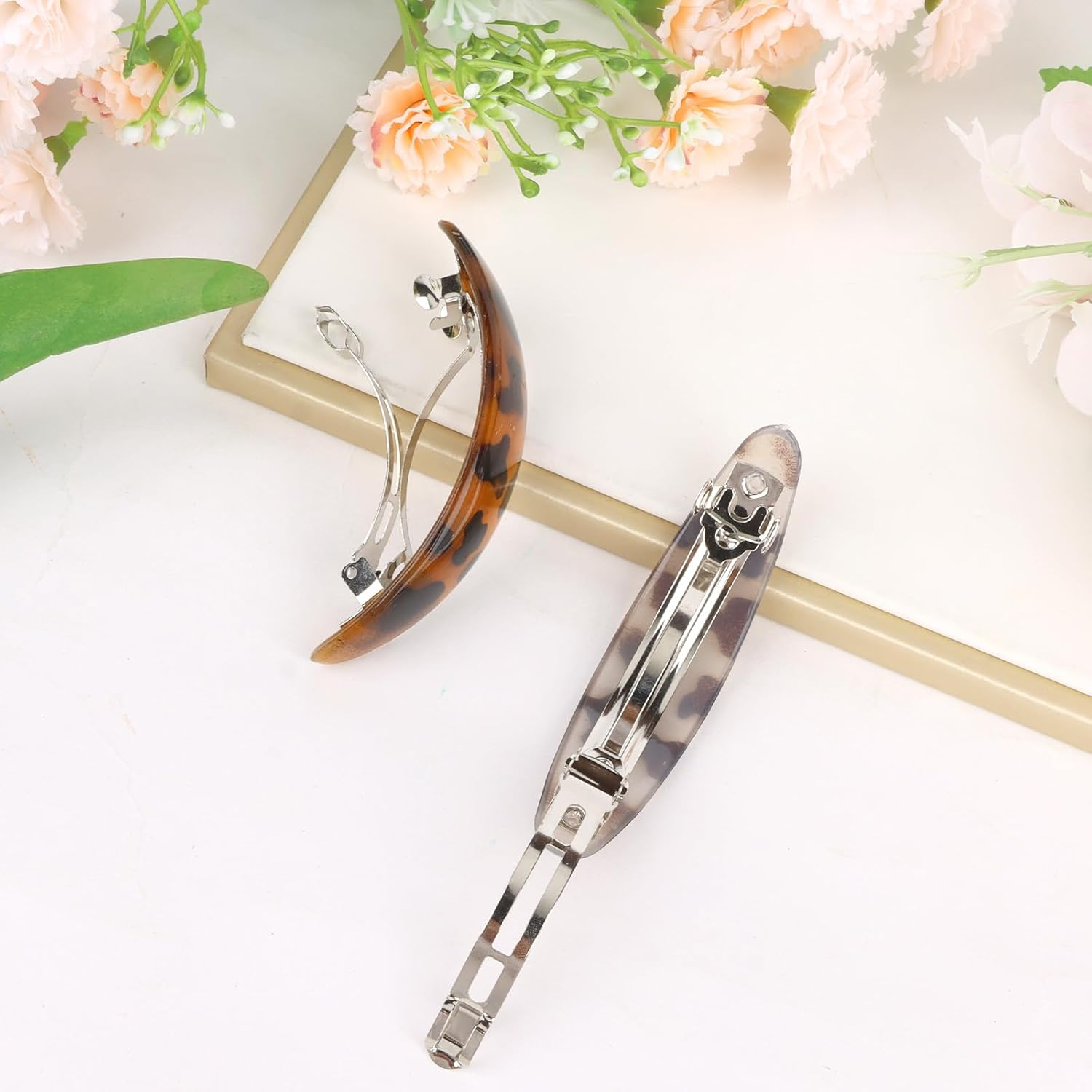 Srotmirw Women'S Hair Clips, 2 Pieces Hair Accessories for Women with Leopard Print for Women and Girls Daily to Choose image number 5