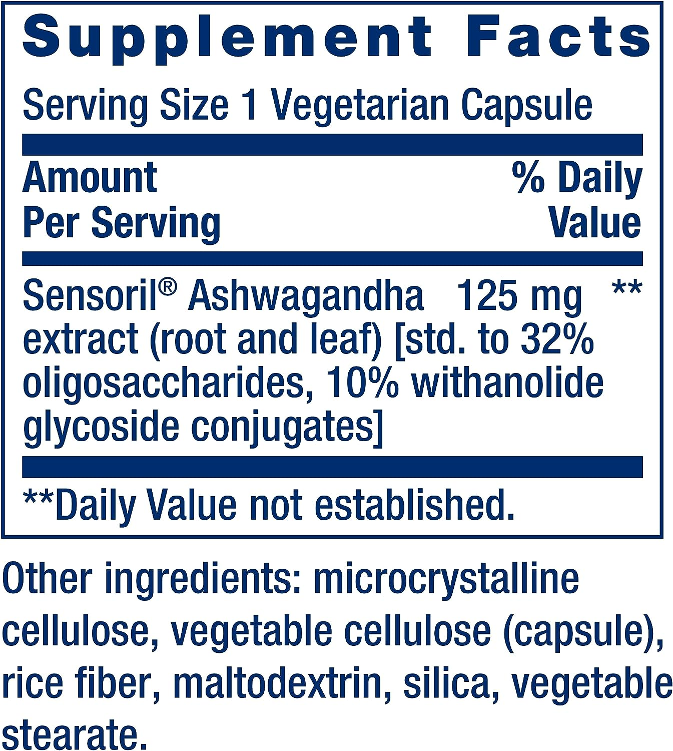 Life Extenson Ashwagandha Extract Veg Capsules, 60-Count image number 1