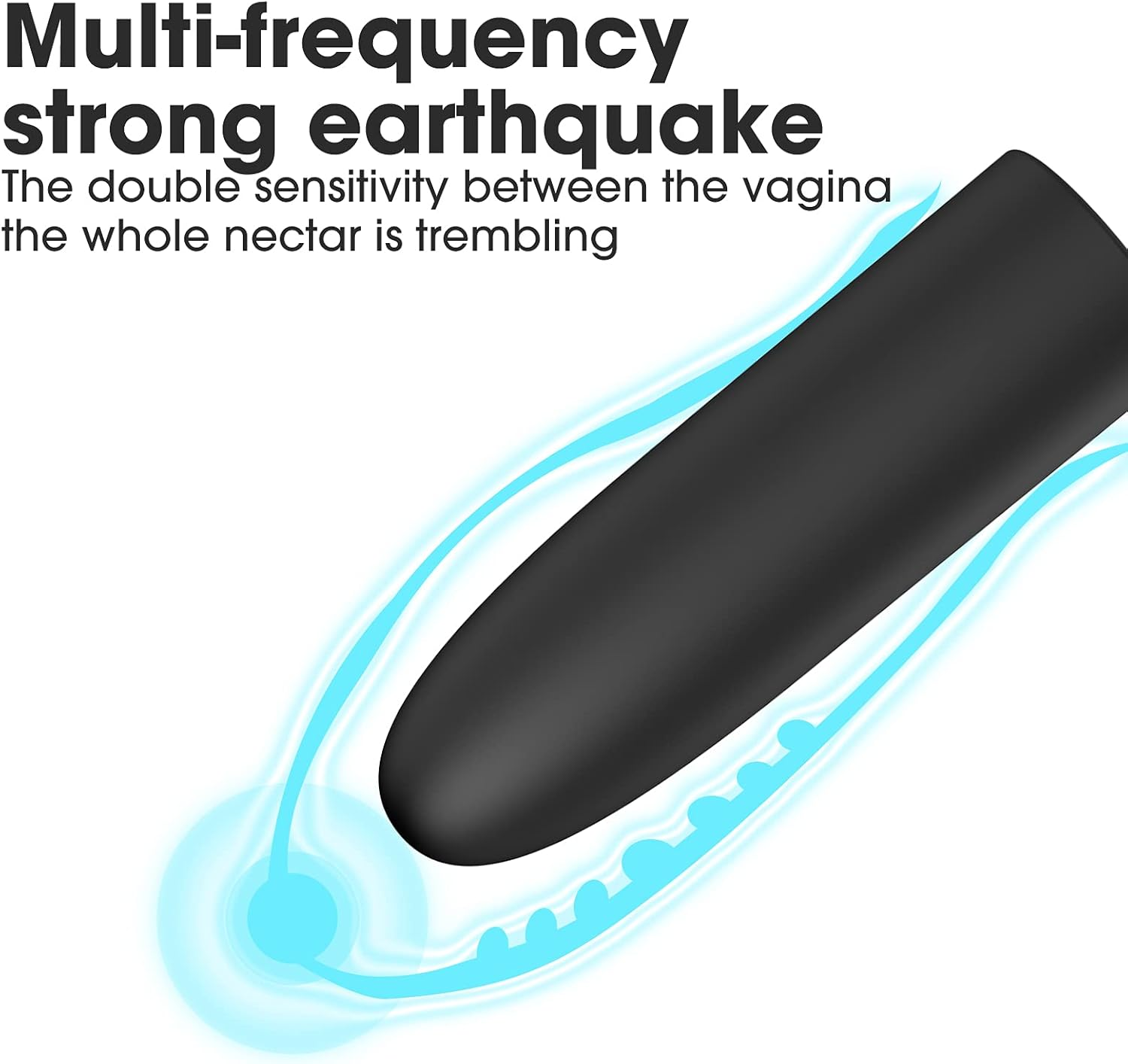 SIDED Multi-Frequency One Side Flathead and Other Side Pointed Mini Bullet Toy Rechargable and Waterproof Pocket Toy Length 7.5Cm and Width 2.2Cm image number 1