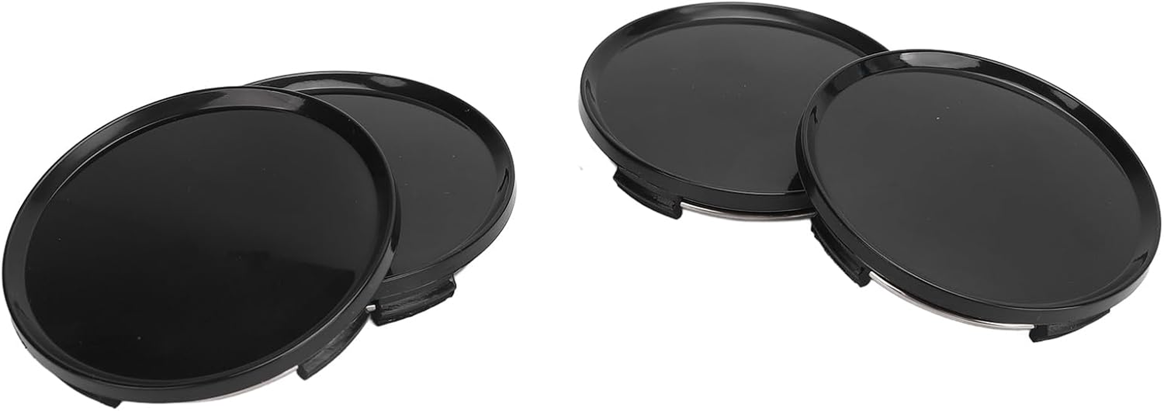 Car Rim Hub Center Cap, Easy to Install 63Mm Wheel Hub Center Cap Stylish Look with Metal Clamp/Holder for Vehicles