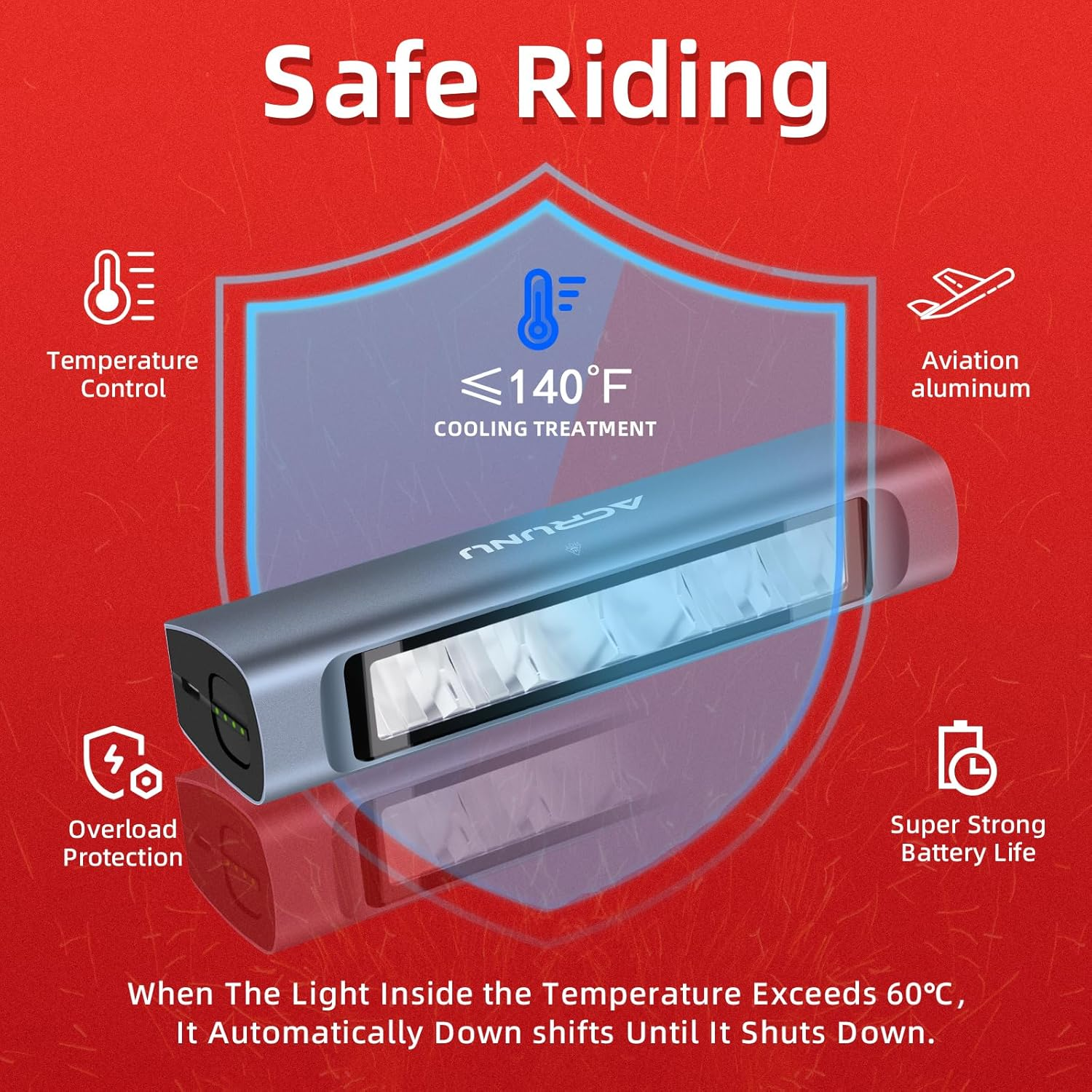 Super Bright 3400 Lumens LED Bike Light USB Rechargeable - 5 Modes Bicycle Headlight with 7H Runtime, IPX6 Waterproof, Quick Release Mount for Mountain Road Cycling Commuting Night Safety image number 3