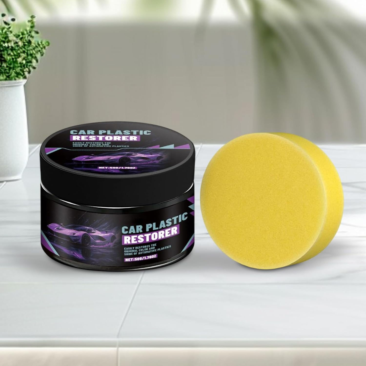 Krujecnt Car Leather Repair Kit,Automotive Restorer Paste,Leather Care Cleaning Paste | for Trailer Truck Sedan Pickup Motorcycles Headliners Floor Mats Dashboards Sofas Furniture Shoes Boots image number 1