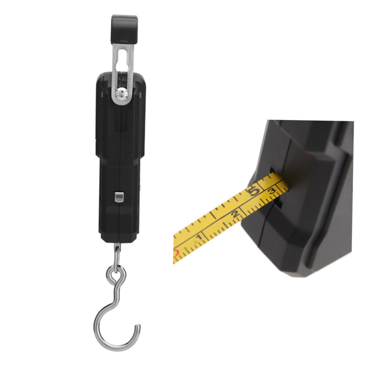 SAFIGLE Mini Luggage Scale 75Kg/10G Digital LCD Display Compact Convenient Handheld Weighing Scale ABS Steel for Travel Fishing image number 5