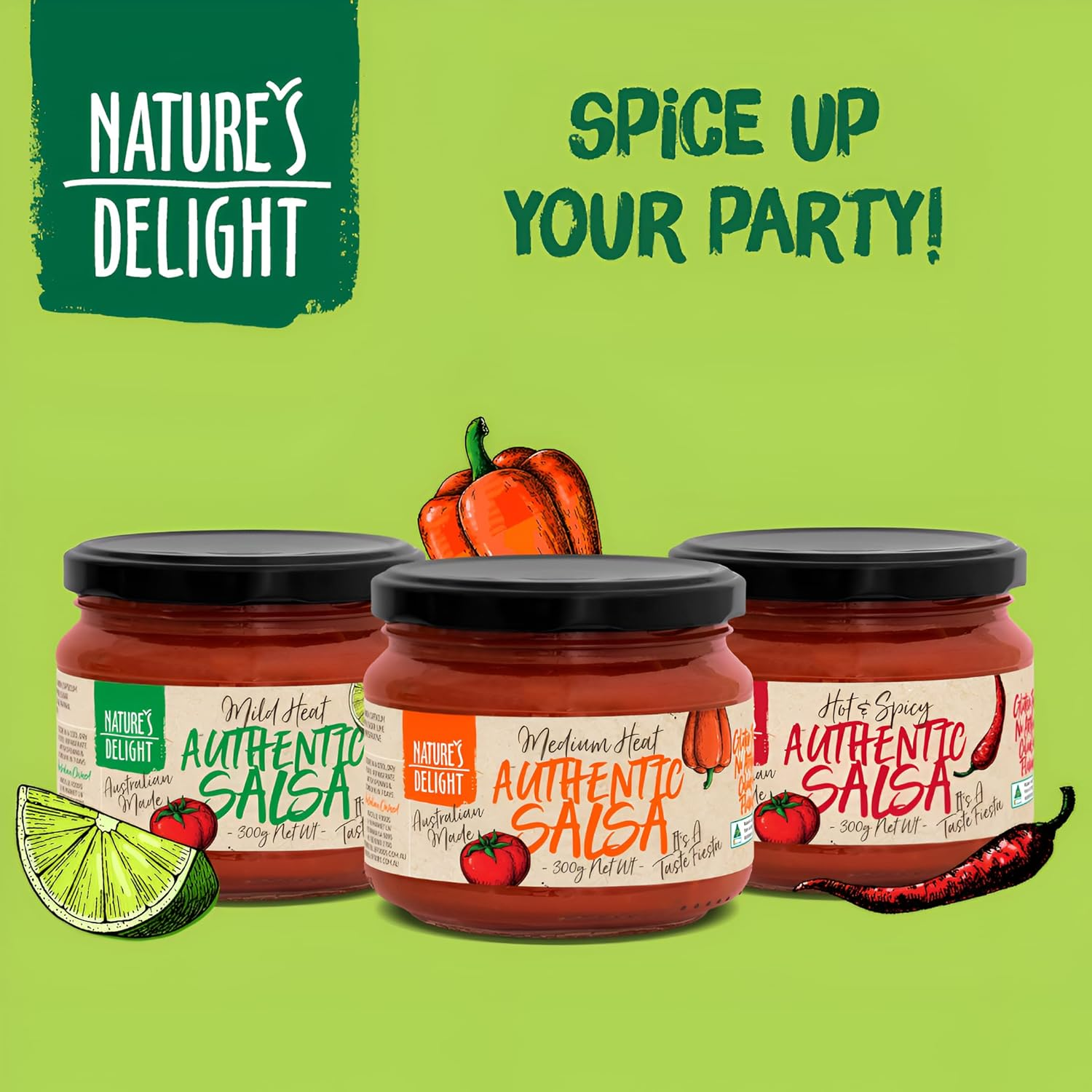 Natures Delight Mild Salsa 300 G image number 2
