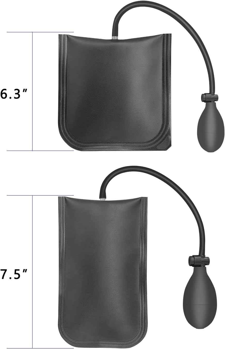 Air Wedge Bag Pump, Inflatable Air Shim with Pry Bars, Professional Leveling Alignment Tool for Car Home Use, Door Window & Furniture Installation image number 2