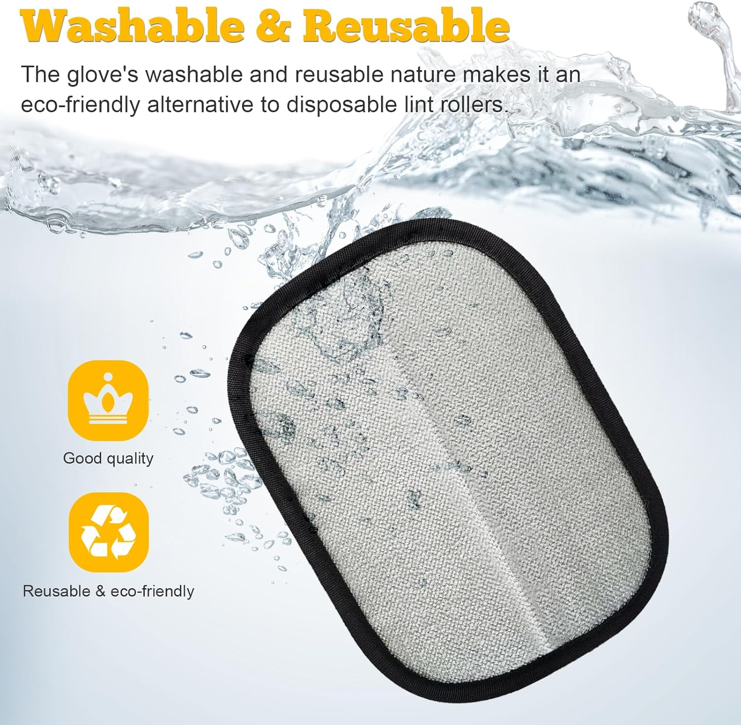 Pet Hair Removal Gloves(1Pcs), Static Removal Gloves, Washable and Reusable Double-Sided Design Hair Remover, Suitable for Carpets, Sofas, Beds, Wardrobes, Etc.